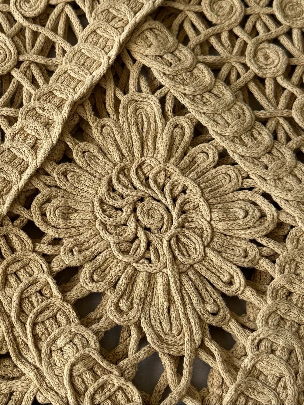 Cato Crochet Knit Tank Top in Beige - Picture 8 of 10